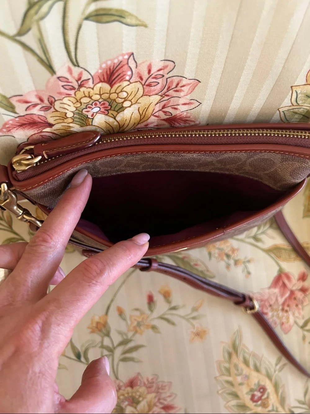 Coach Kitt 26 Crossbody Signature Coated Canvas Bag